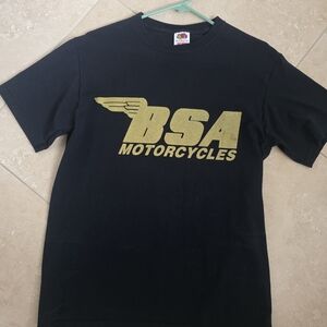 BSA Motorcycles T-Shirt, Fruit of The Loom, Size M, Never Worn
